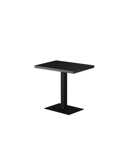 Stolik Alfa 40x55 czarny blat drewniano-fornirowany