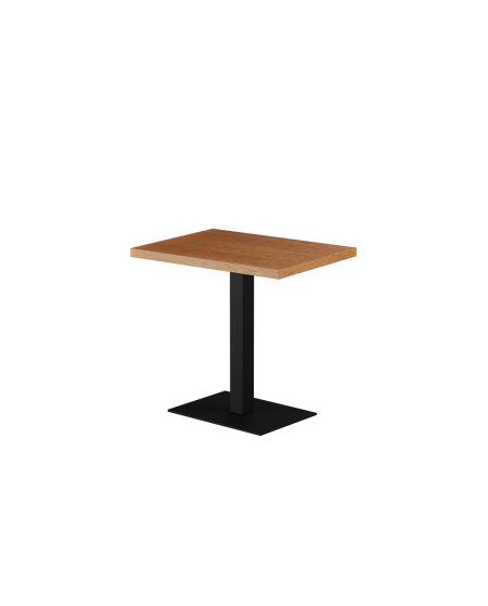 Stolik Alfa 40x55 czarny blat drewniano-fornirowany