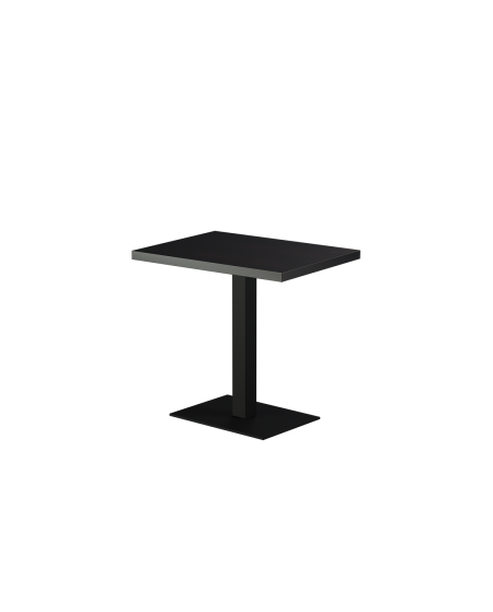 Stolik Alfa 40x55 czarny blat drewniano-fornirowany