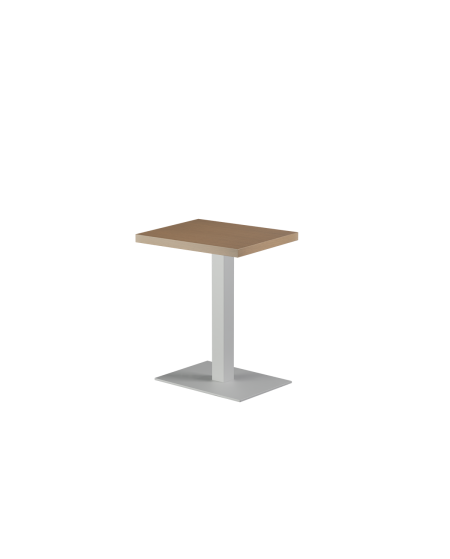 Stolik Alfa 40x55 biały blat drewniano-fornirowany