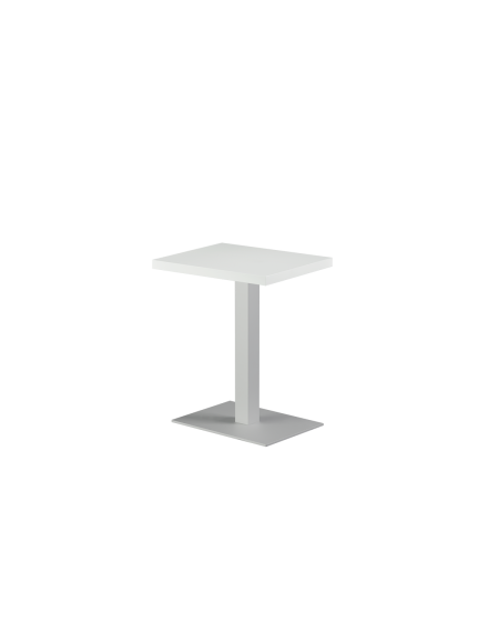 Stolik Alfa 40x55 biały blat drewniano-fornirowany