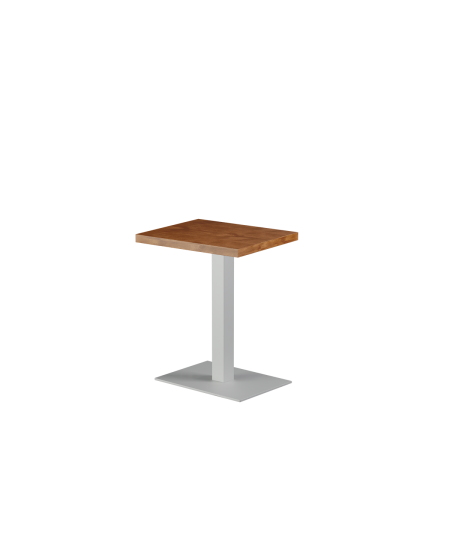 Stolik Alfa 40x55 biały blat drewniano-fornirowany