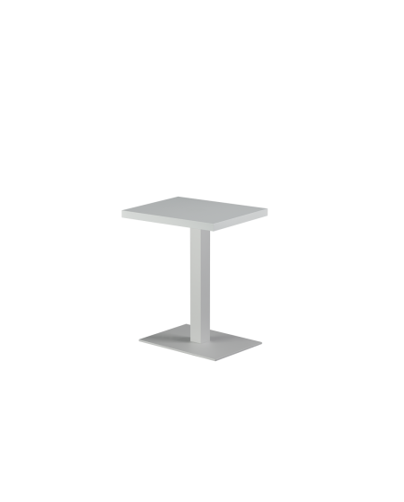 Stolik Alfa 40x55 biały blat drewniano-fornirowany