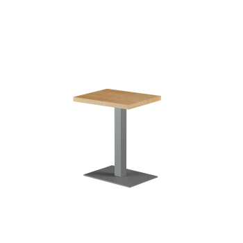 Stolik Alfa 40x55 szary blat drewniano-fornirowany
