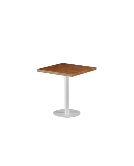 Stolik Alfa R biały blat drewniano-fornirowany