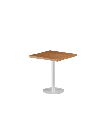 Stolik Alfa R biały blat drewniano-fornirowany