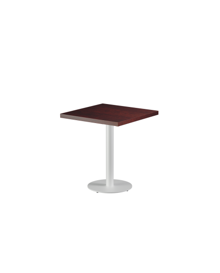 Stolik Alfa R biały blat drewniano-fornirowany