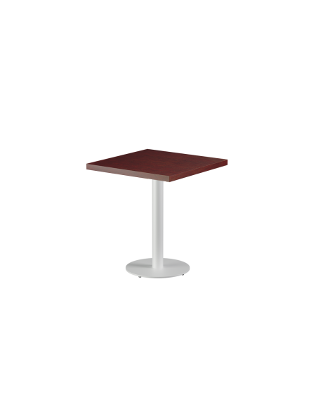 Stolik Alfa R biały blat drewniano-fornirowany