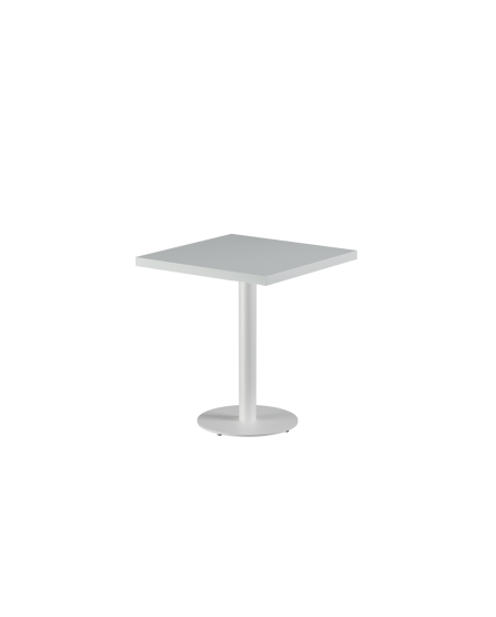 Stolik Alfa R biały blat drewniano-fornirowany