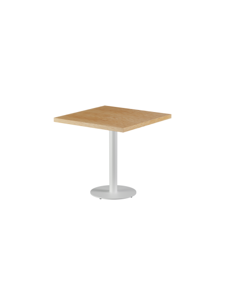 Stolik Alfa R biały blat drewniano-fornirowany