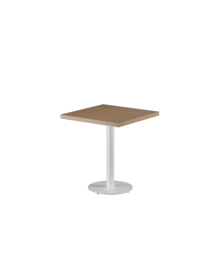 Stolik Alfa R biały blat drewniano-fornirowany