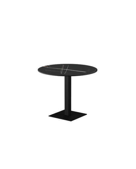 Stolik Alfa S czarny blat ze spieku kwarcowego