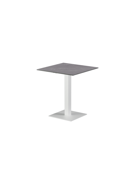 Stolik Alfa S biały blat ze spieku kwarcowego