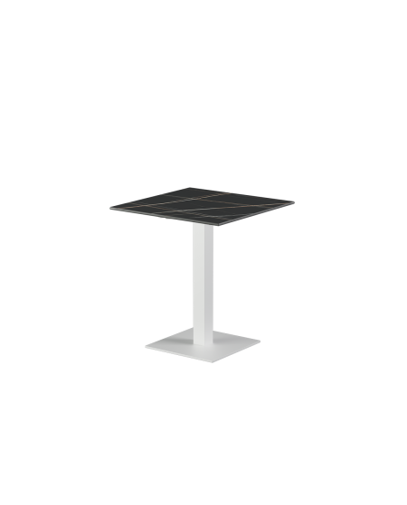 Stolik Alfa S biały blat ze spieku kwarcowego