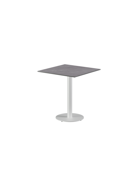 Stolik Alfa R biały blat ze spieku kwarcowego