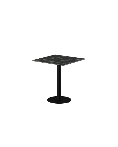 Stolik Alfa R czarny blat ze spieku kwarcowego