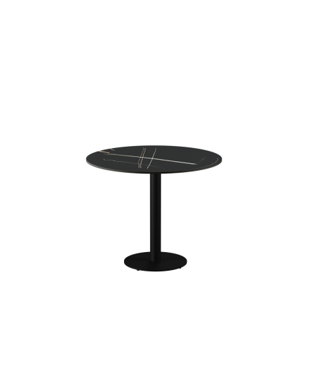Stolik Alfa R czarny blat ze spieku kwarcowego