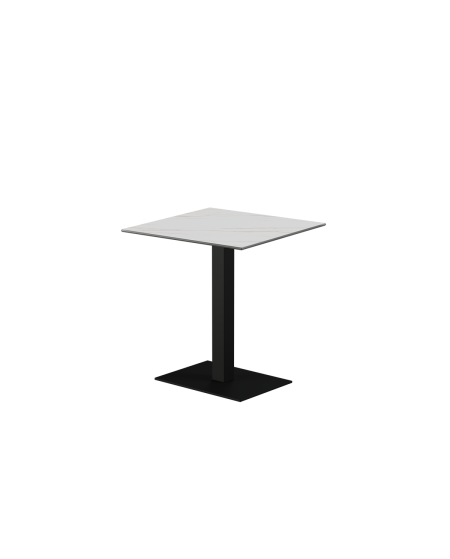 Stolik Alfa 40x55 czarny blat ze spieku kwarcowego