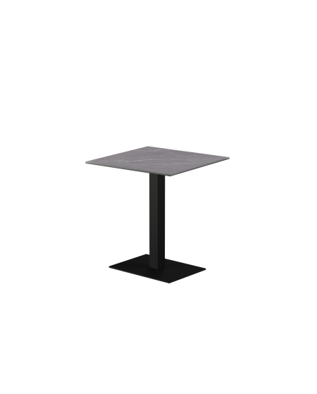 Stolik Alfa 40x55 czarny blat ze spieku kwarcowego