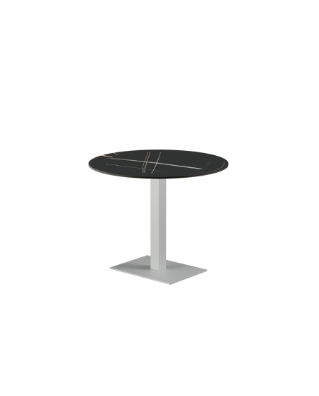 Stolik Alfa 40x55 biały blat ze spieku kwarcowego