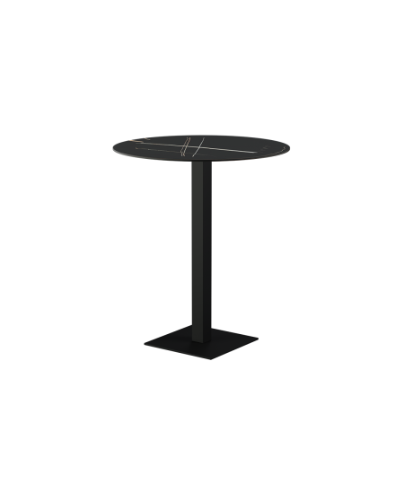 Stolik Alfa Bar czarny blat ze spieku kwarcowego