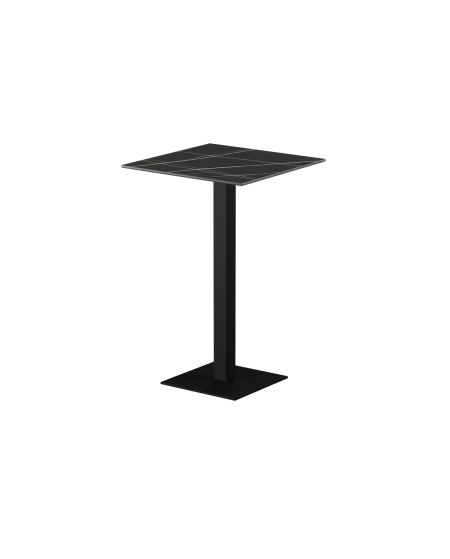 Stolik Alfa Bar czarny blat ze spieku kwarcowego