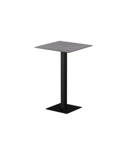 Stolik Alfa Bar czarny blat ze spieku kwarcowego