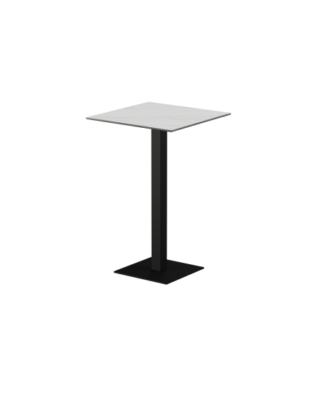 Stolik Alfa Bar czarny blat ze spieku kwarcowego