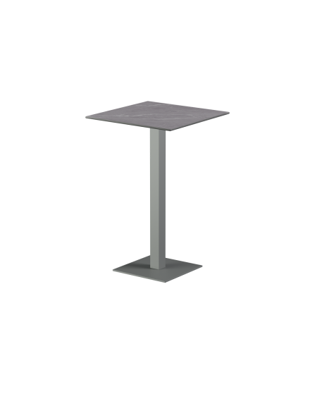 Stolik Alfa Bar szary blat ze spieku kwarcowego