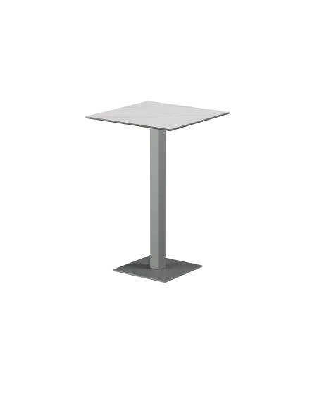 Stolik Alfa Bar szary blat ze spieku kwarcowego
