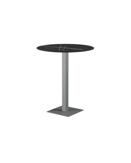 Stolik Alfa Bar szary blat ze spieku kwarcowego