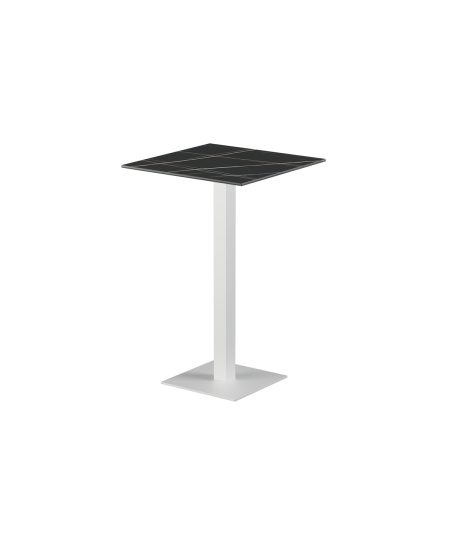 Stolik Alfa Bar biały blat ze spieku kwarcowego