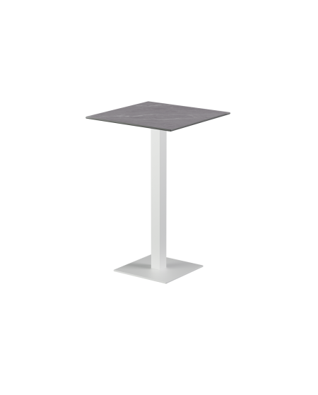 Stolik Alfa Bar biały blat ze spieku kwarcowego
