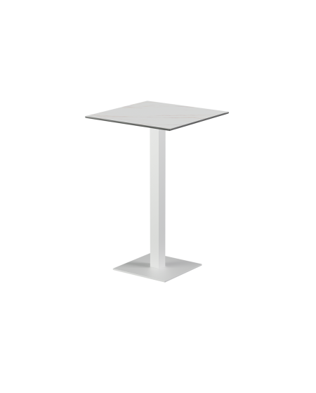 Stolik Alfa Bar biały blat ze spieku kwarcowego