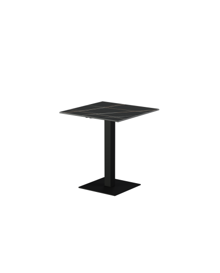 Stolik Alfa S czarny blat ze spieku kwarcowego