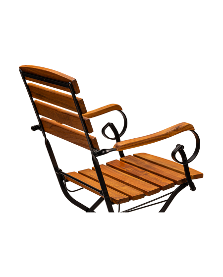 Krzesło Lara Grand czarno akacjowe