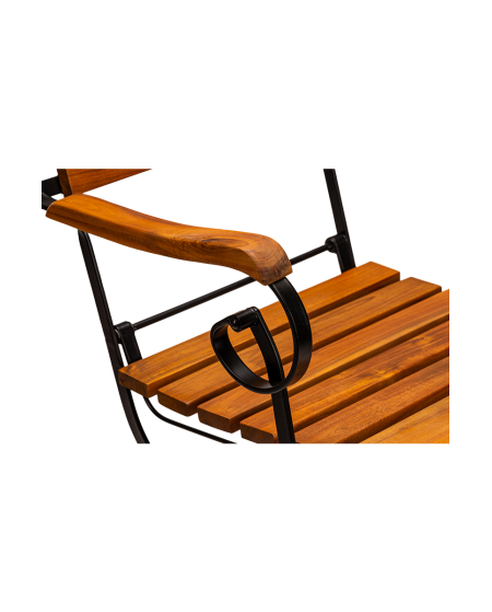 Krzesło Lara Grand czarno akacjowe