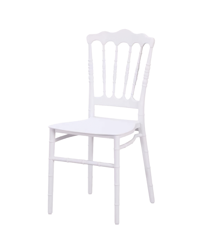 Krzesło Chiavari Napoleon Simple białe