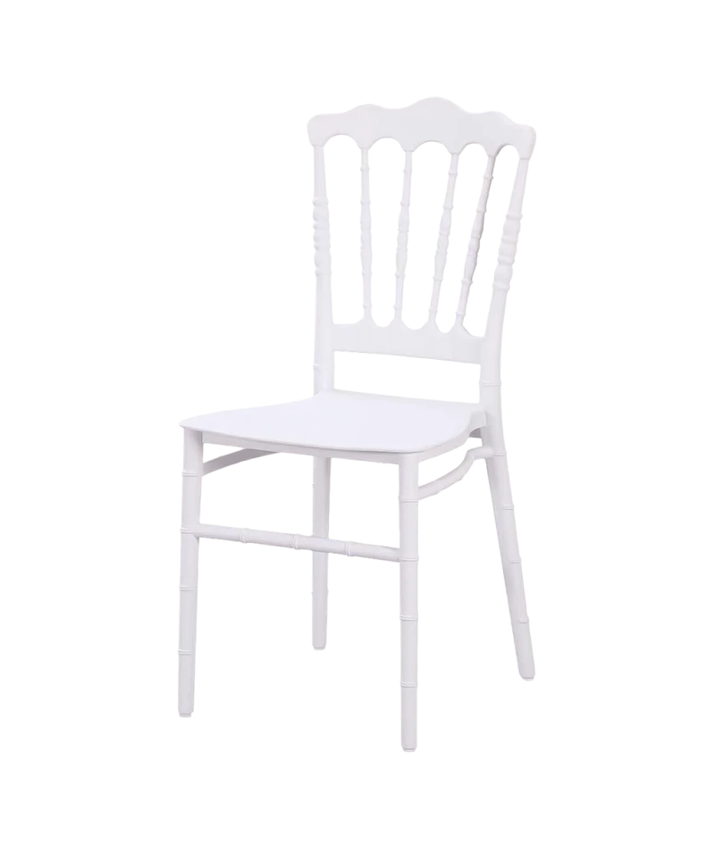 Stolička Chiavari Napoleon Simple, biela