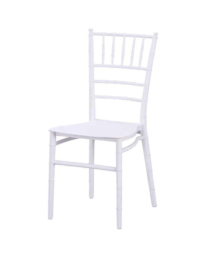 Krzesło Chiavari Tiffany Simple białe