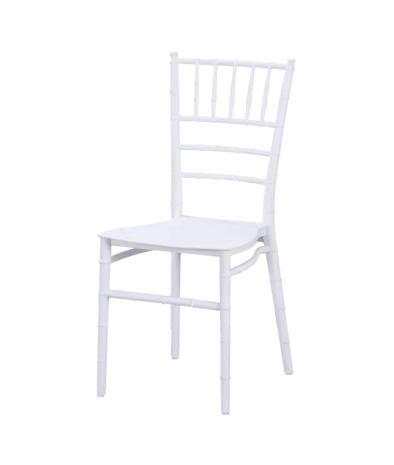 Stolička Chiavari Tiffany Simple, biela