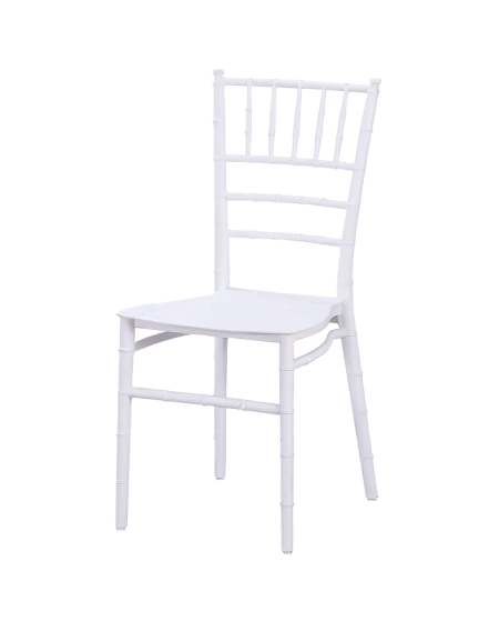 Krzesło Chiavari Tiffany Simple białe