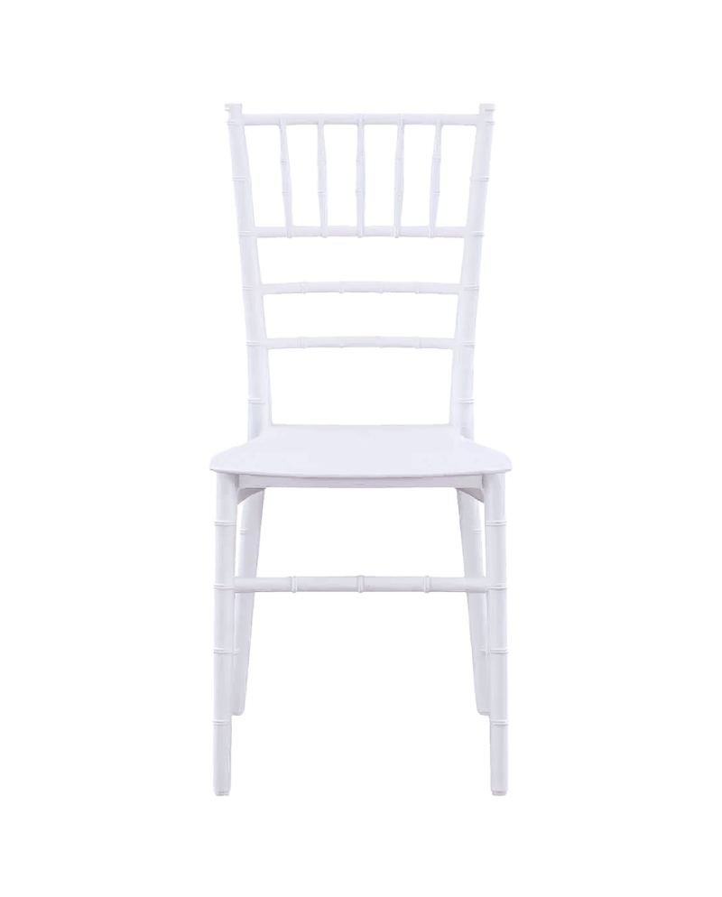 Stolička Chiavari Tiffany Simple, biela
