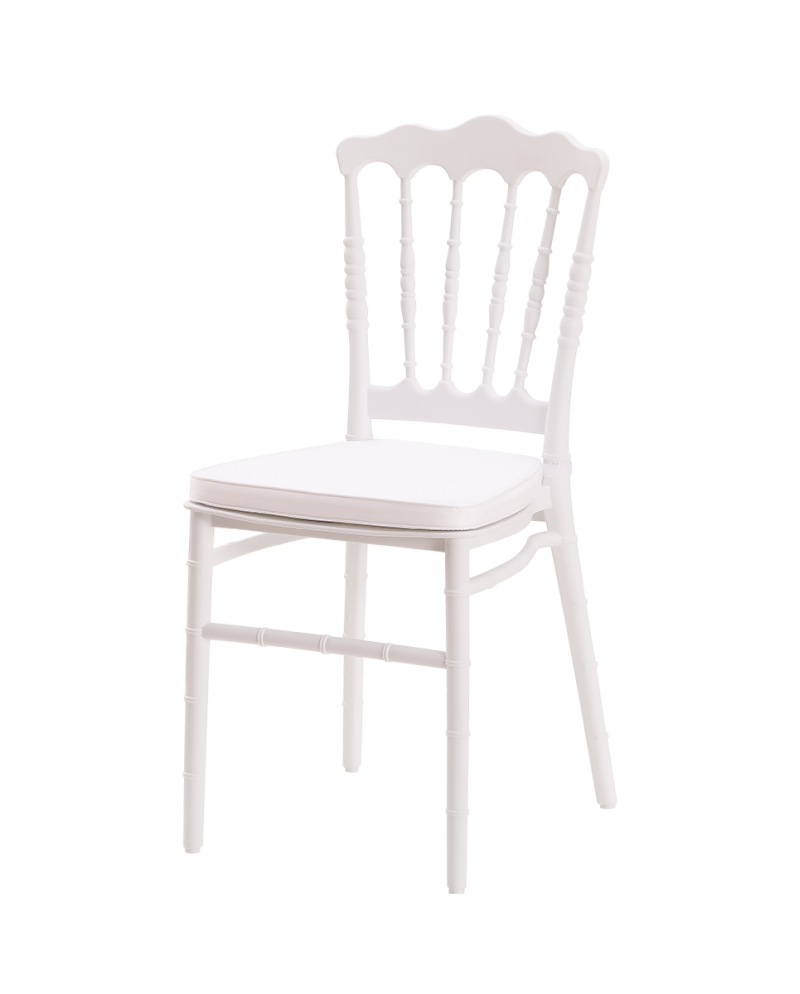 Stolička Chiavari Napoleon Simple, biela