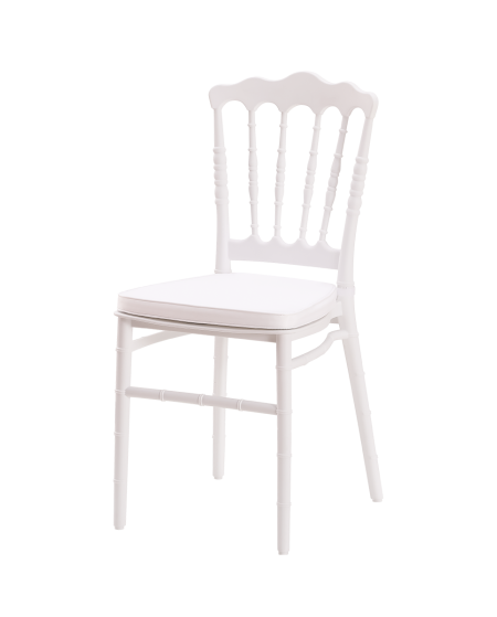 Krzesło Chiavari Napoleon Simple białe
