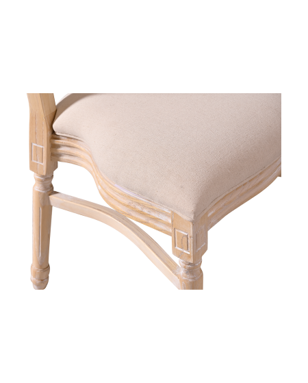 Krzesło Medalion naturalne pobielane