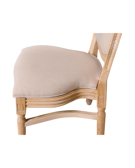 Krzesło Monarch Full Tap naturalne pobielane