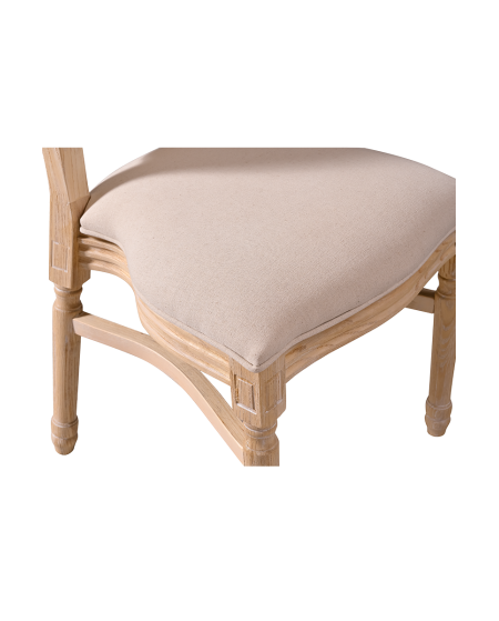 Krzesło Monarch Full Tap naturalne pobielane