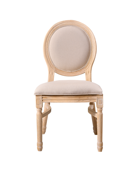 Krzesło Monarch Full Tap naturalne pobielane