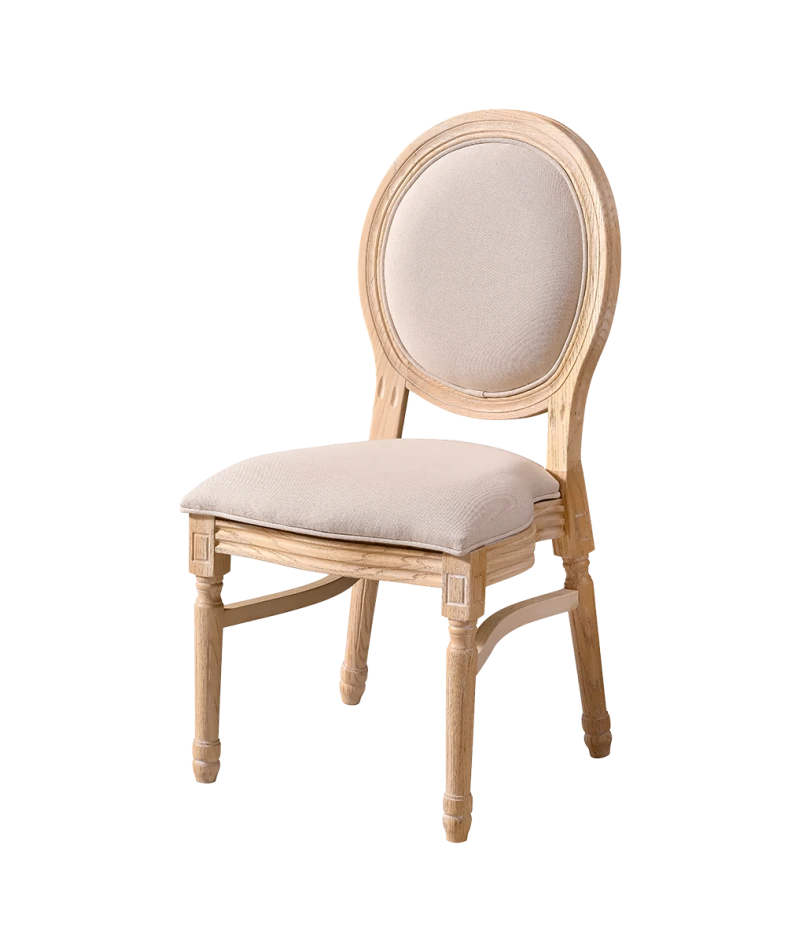 Stolička Monarch Full Tap, zlatý dub/béžová